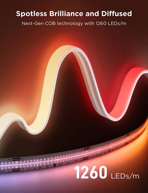 Govee LED Light Strip COB Smart WiFi & BT w/Neon Coating 3m