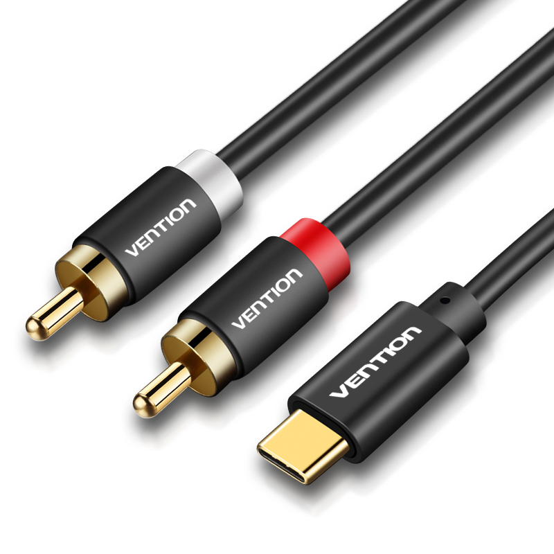 Vention AUDIO CONVERTER USB-C to 2RCA Male Cable 1.5m BGDBG