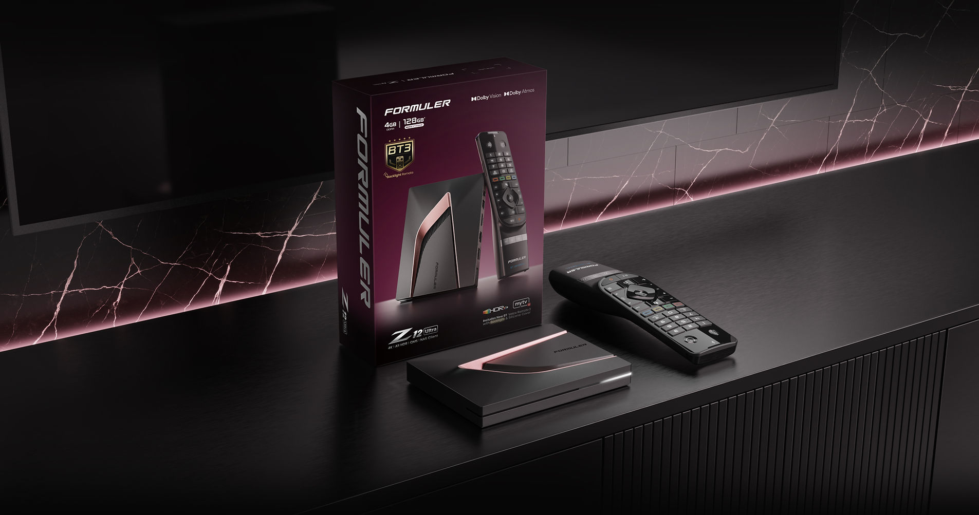 Formuler Z12 Ultra Android 12 IPTV Box 4K 4GB/128GB with BT3 Backight Remote