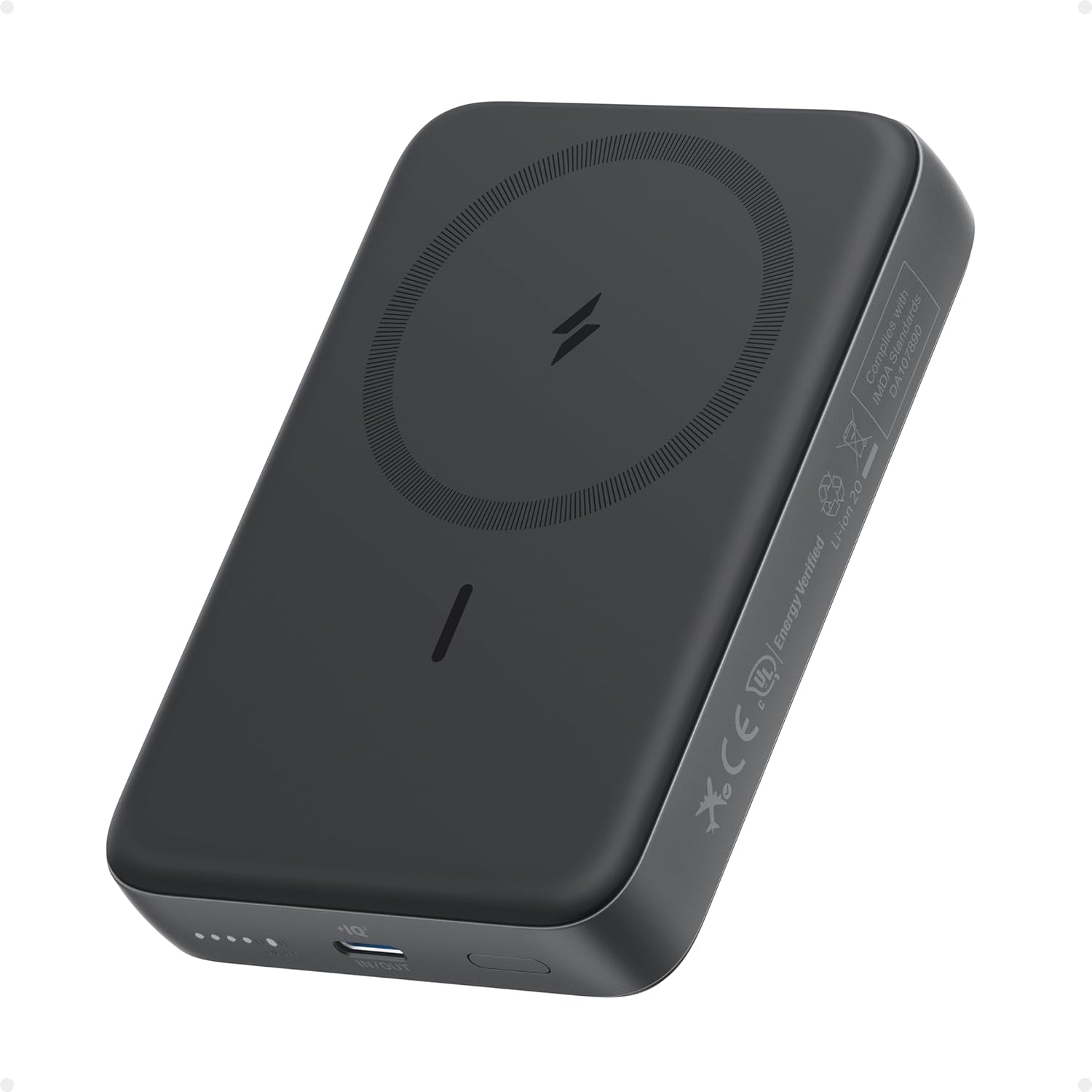 Anker Mobile Powerbank 10000 MagGo Zolo Wireless with 30W USB-C Black