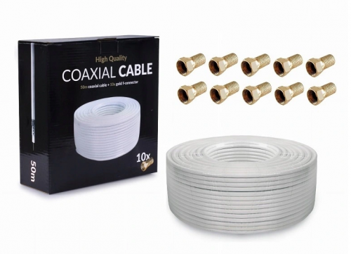Opticum AX-2S48 Coaxial Cable RG6 Box 50m