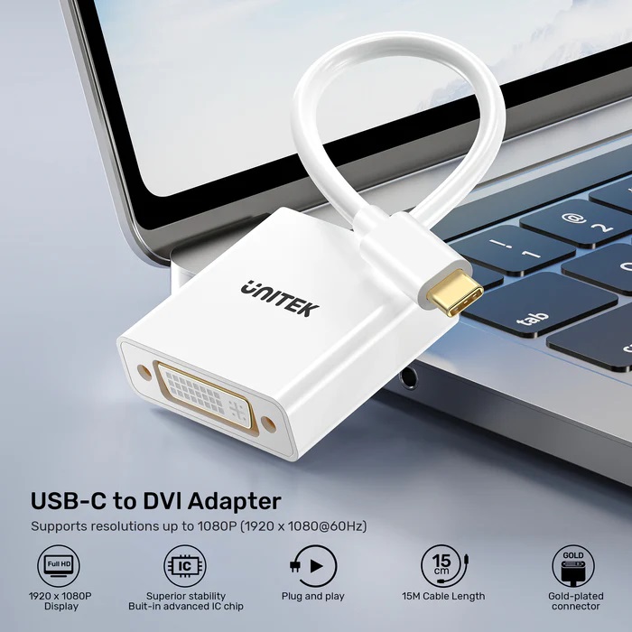 Unitek Converter USB-C to DVI Adapter V1429A