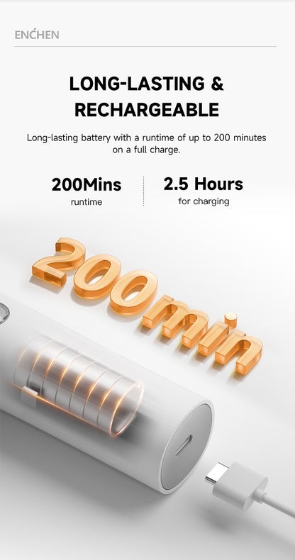 Enchen Hair Clipper BOOST 2 USB-C 1200mAh Black