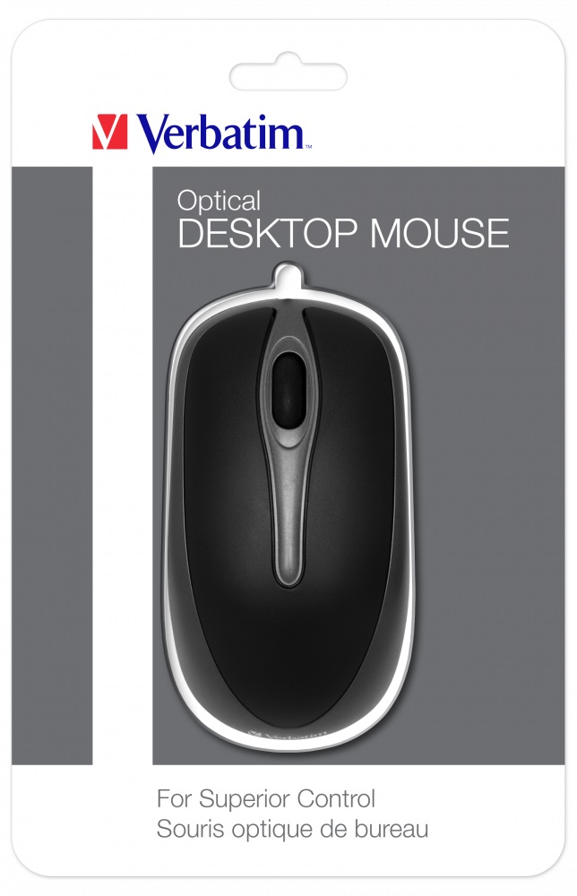 Verbatim Optical Desktop Wired Mouse Black