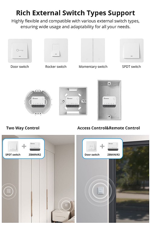 SONOFF Zigbee Smart Switch ZBMINIR2