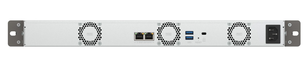 QNAP NAS 4-Bay Rackmount Short-Depth ARM Quad-Core, 4GB RAM, Dual 2.5GbE Ports & USB 3.2 TS-433eU