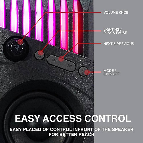 Armaggeddon LUMO 2 RGB 2.0 BT/USB Gaming Speakers 20W