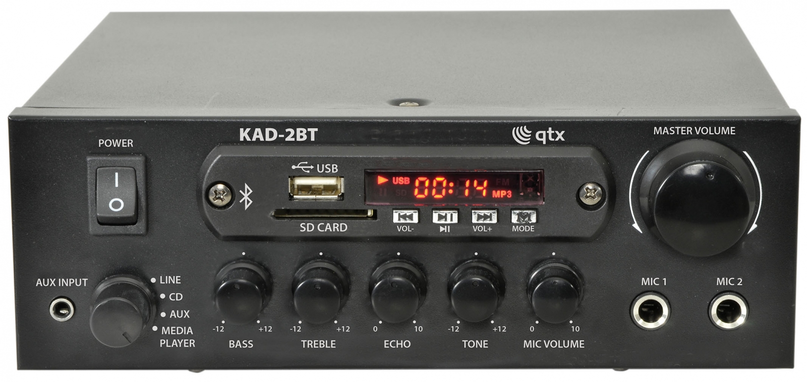 QTX KAD-2BT Amplifier USB/FM/BT 70W 103.122UK