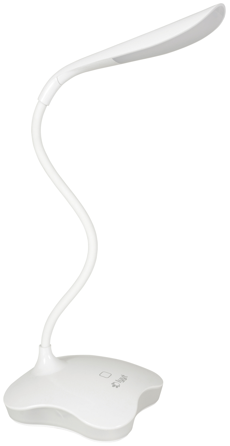 LYYT Desk Lamp with Nightlight USB/Battery Powered White 410.426UK