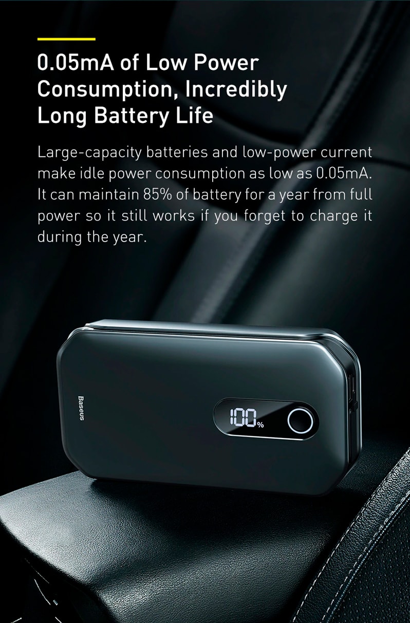 Baseus Car Jump Start Booster & Powerbank 12000mAh 1000A V.2