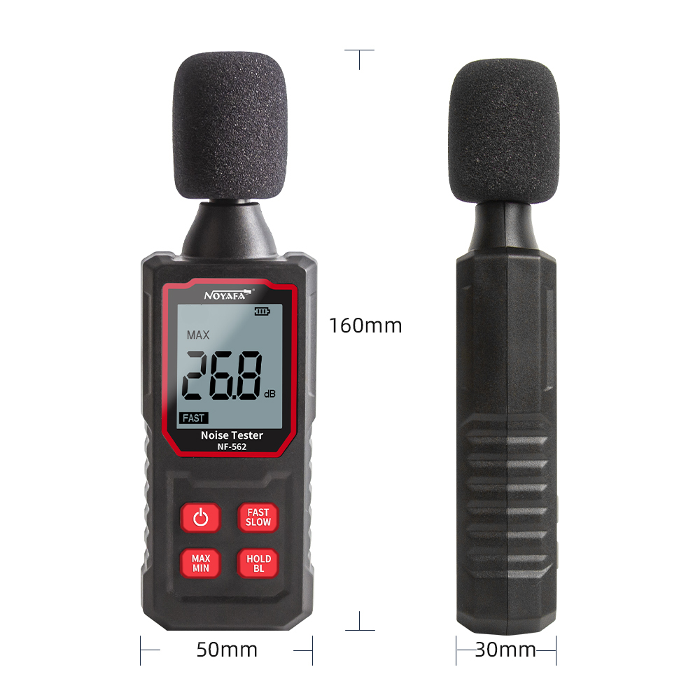 Noyafa Sound Level Meter with Accurate A-Weighted Measurement  & LCD Display NF-562