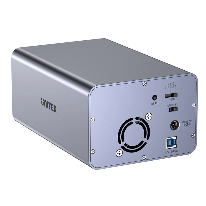 Unitek USB-A 2-Bay External SATA HDD Enclosure with RAID S1308B