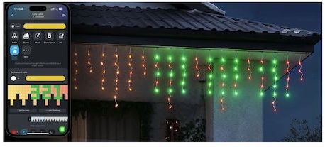 Govee Outdoor Smart Icicle Lights 10m RGBICW H70D13D1