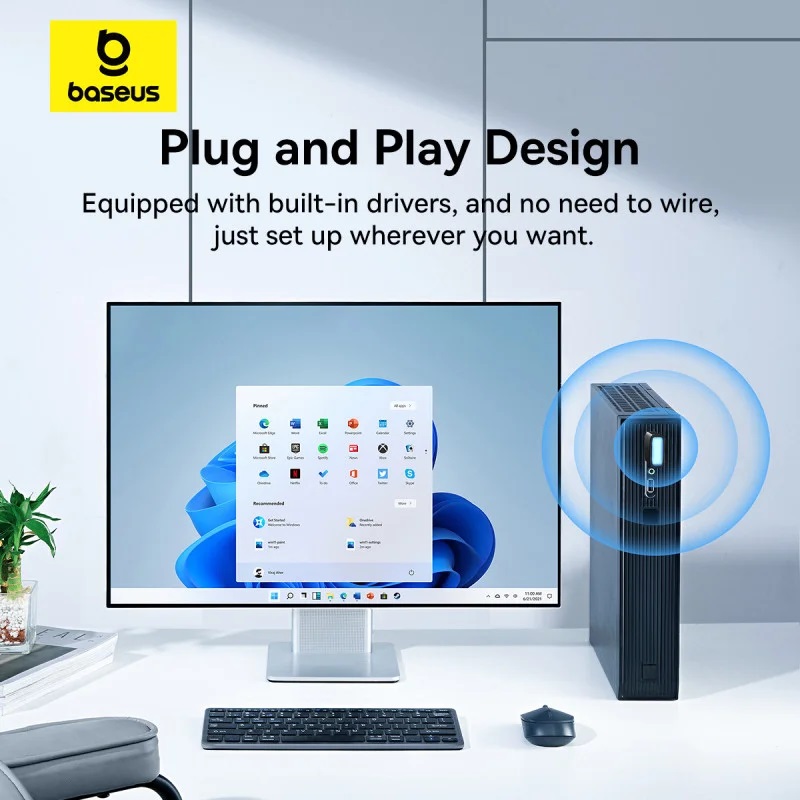 Baseus WiFi USB Adapter 650Mbps with Build In Antenna