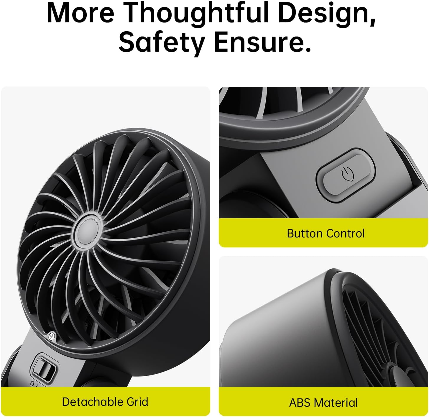 Jisulife Portable Personal Fan Life7 5000mAh Black