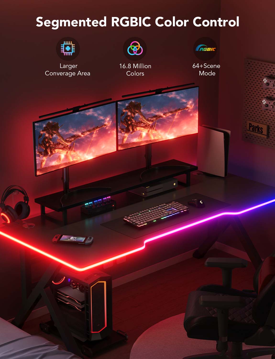 Govee Gaming Neon Table Light 3m H61C3