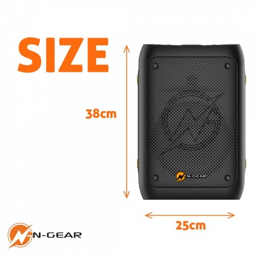 N-Gear FLASH BANGER 777 Portable karaoke Speaker With Two Microphones