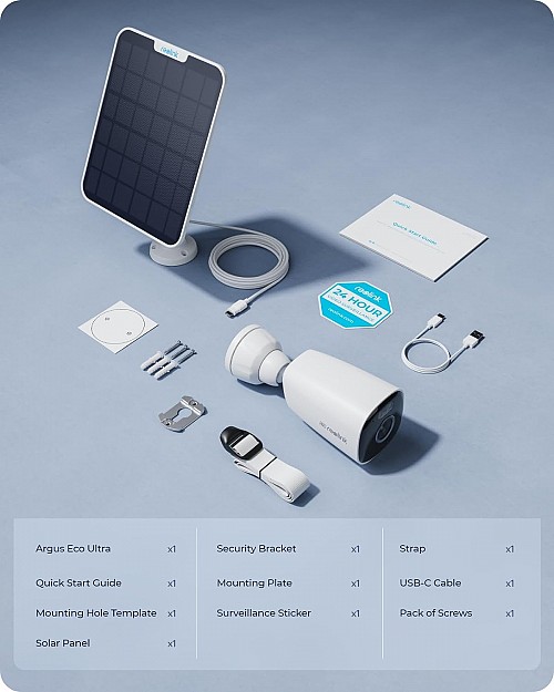 Reolink BP Outdoor Battery Camera 4K ARGUS Eco Ultra (Human,Pet,Vehicle Detection)