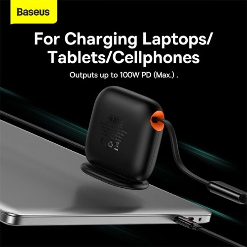 Baseus Cable 3in1 USB-C/Micro/Light Traction Retractable 1.7m Black