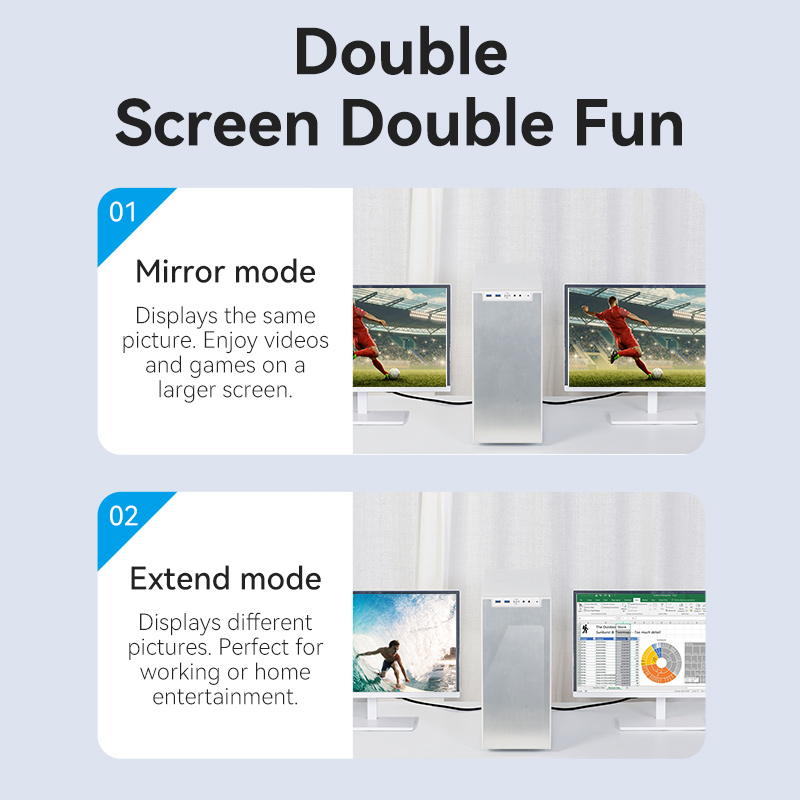 Vention DisplayPort to HDMI Cable 4K30Hz 1.0m PVC HFOBF