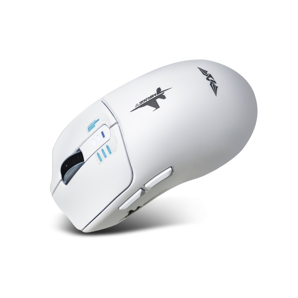 Armaggeddon Gaming Mouse Wired+2.4G+BT Recharge 5B MIRAGE-V White