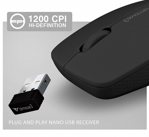 Alcatroz Airmouse3 Wireless Mouse Grey