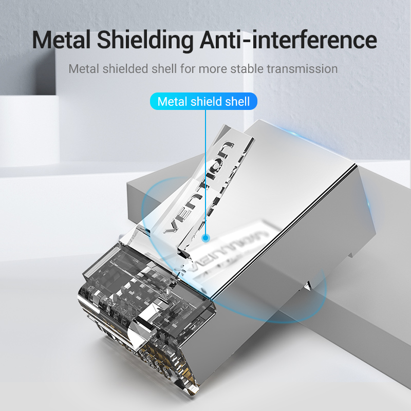 Vention NETWORK Connectors CAT6A FTP Modular Plug IDFR0-10 (10-Pack)