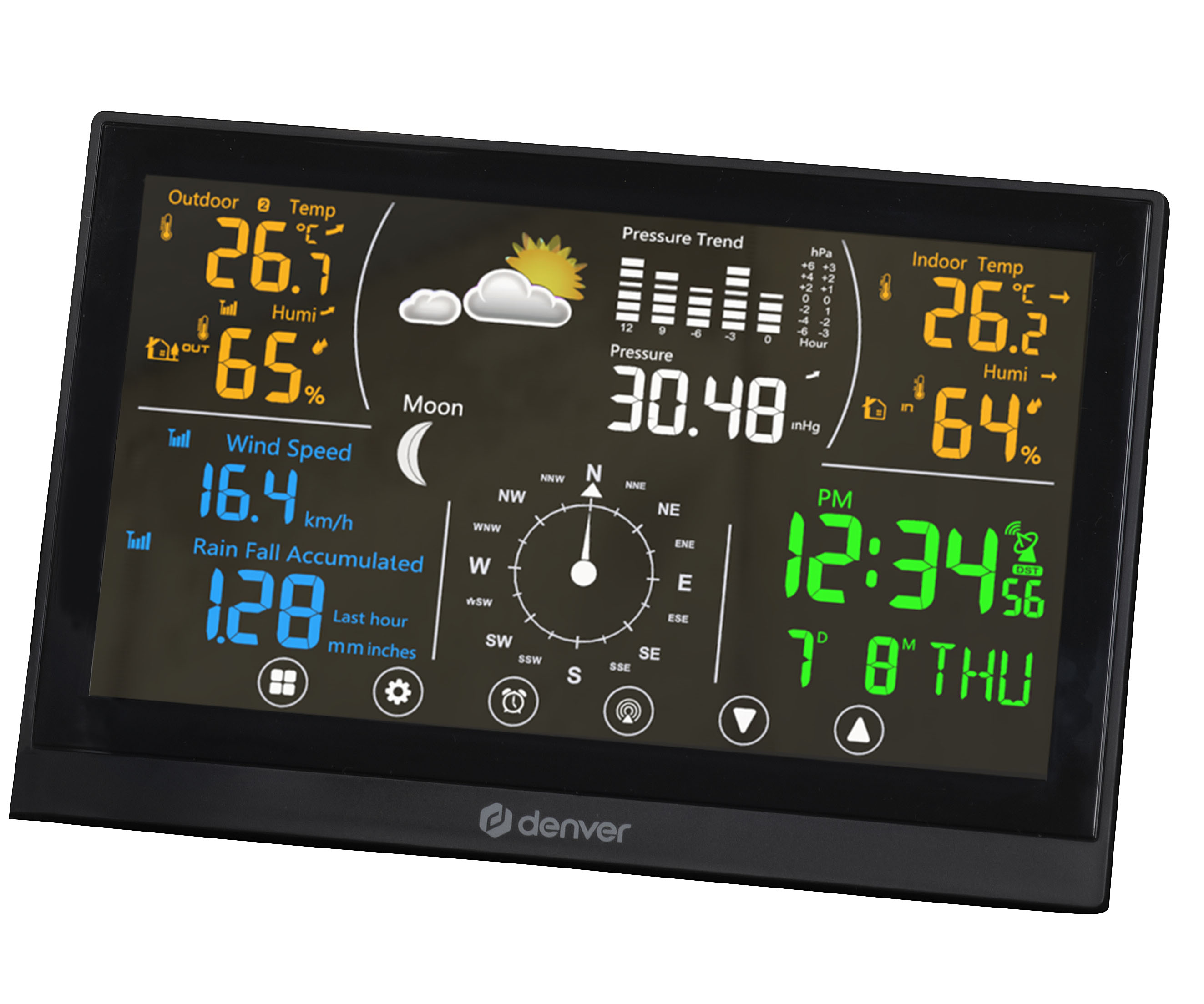 Denver HOME Weather Station with Wireless Wind and Rain Sensor WS-650