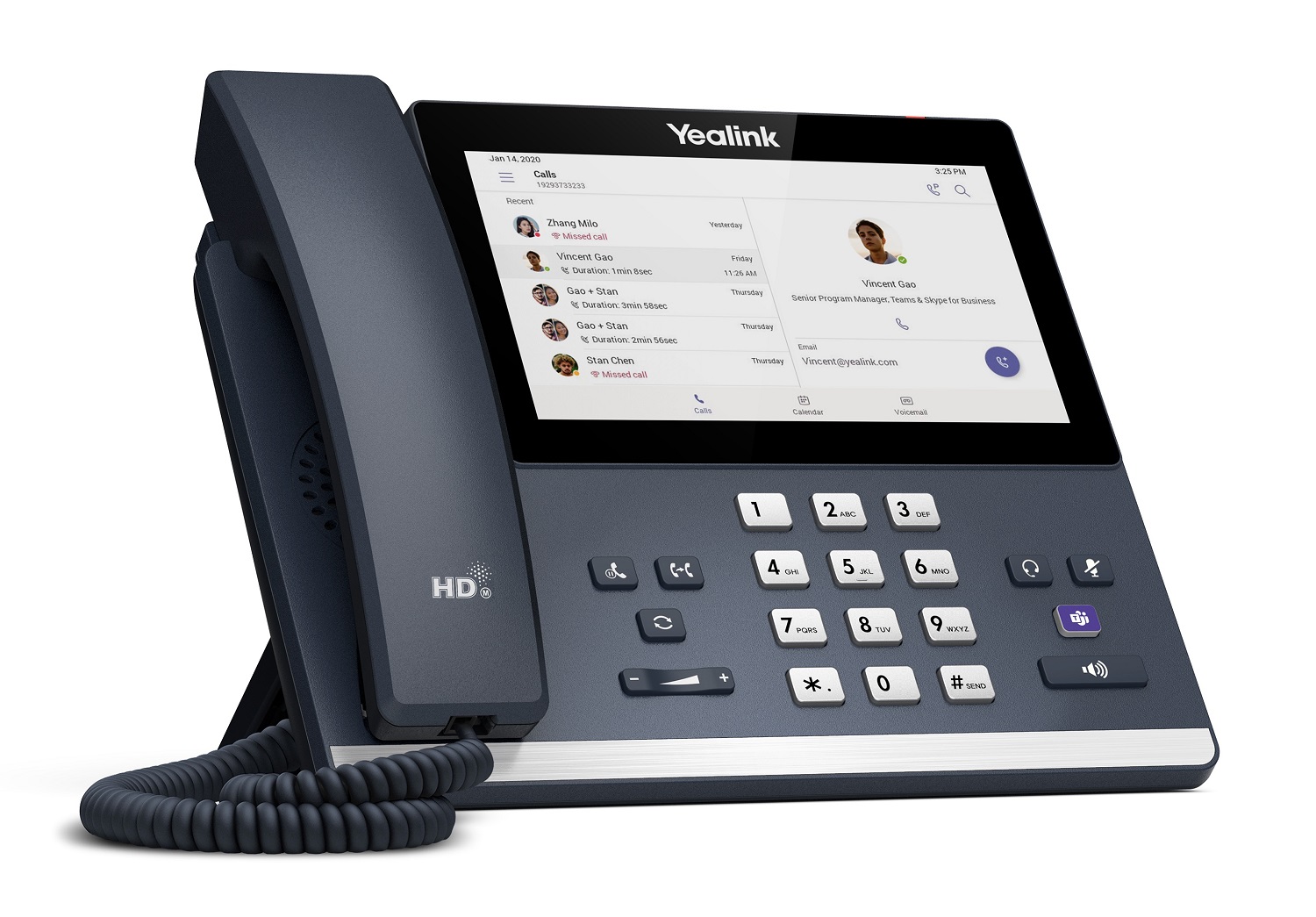 Yealink MS Teams Phone with 7.0'' Touch Screen, USB, Bluetooth, Wi-Fi & Hybrid Mode MP56 TEAMS
