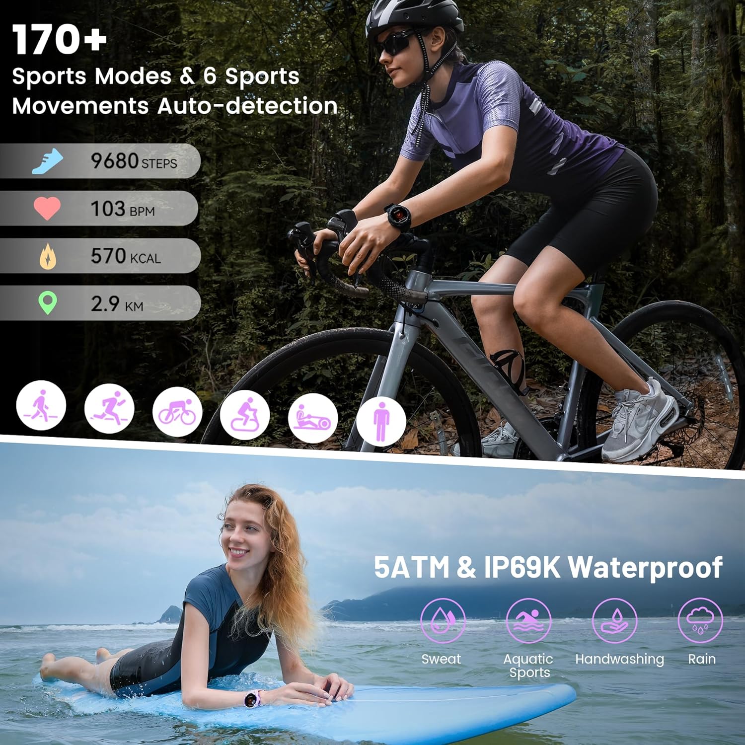 Kospet TANK S2 Rugged Smartwatch GPS Silicone Black