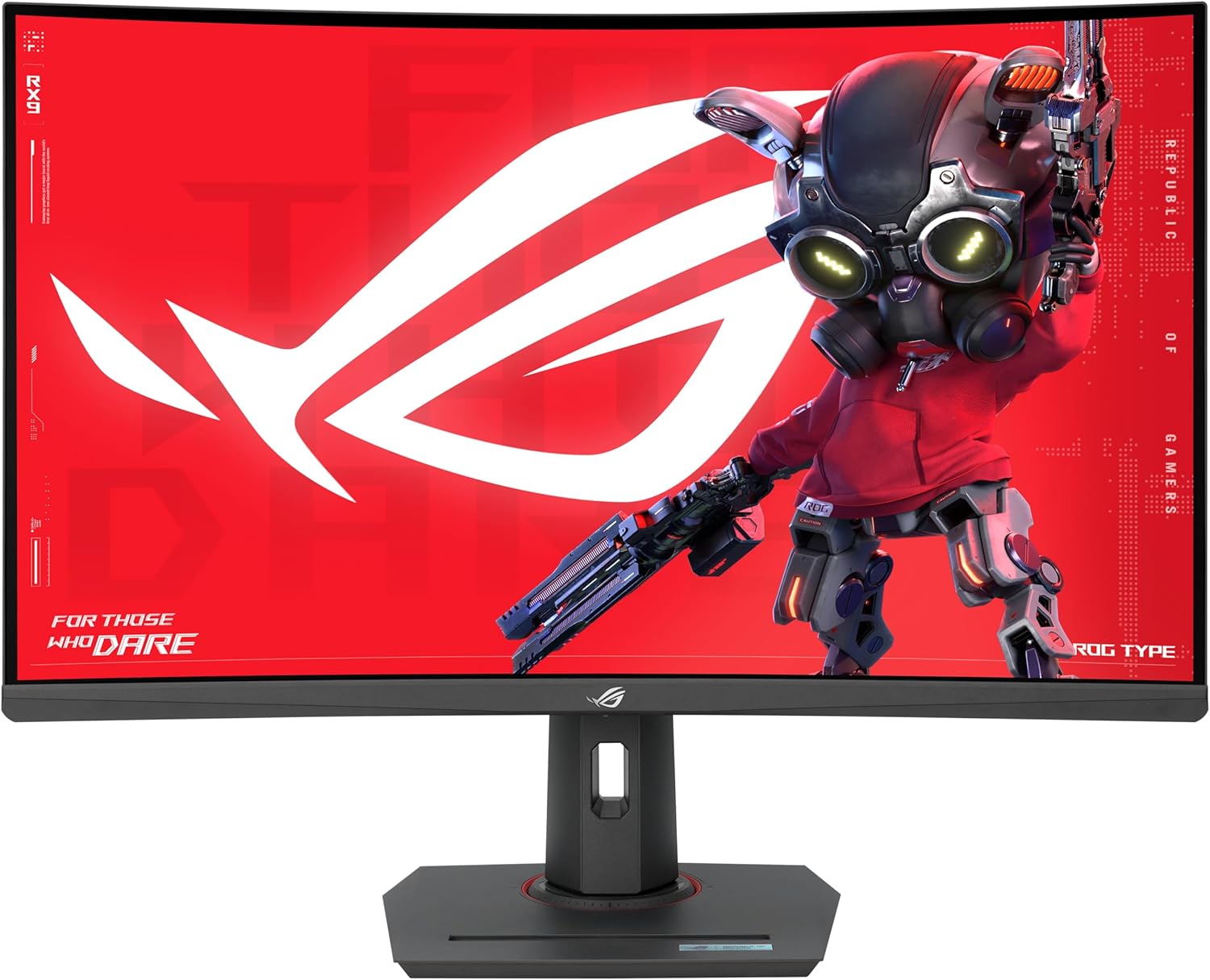 ASUS Monitor ROG Strix Gaming 32'' 2K Curved 180Hz HDR USB-C Ergonomic XG32WCS