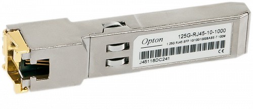 Opton 1.25G SFP to RJ45 Module 10/100/1000Base-T 100m
