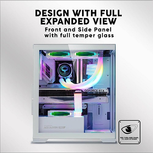 Armaggeddon Aquaron Pro ATX Gaming Case White