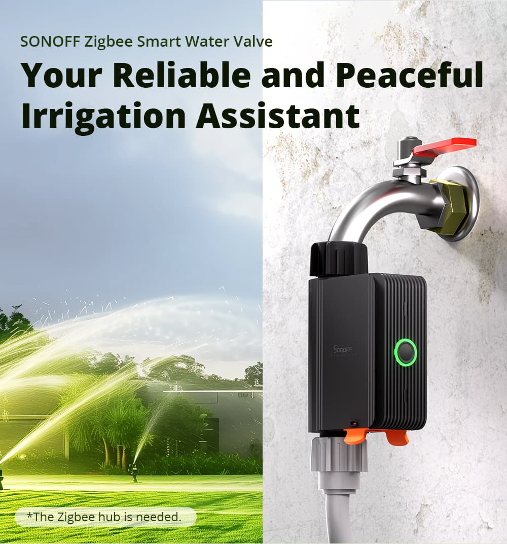 Sonoff ZigBee Smart Water Valve (irrigation System) SWV-BSP