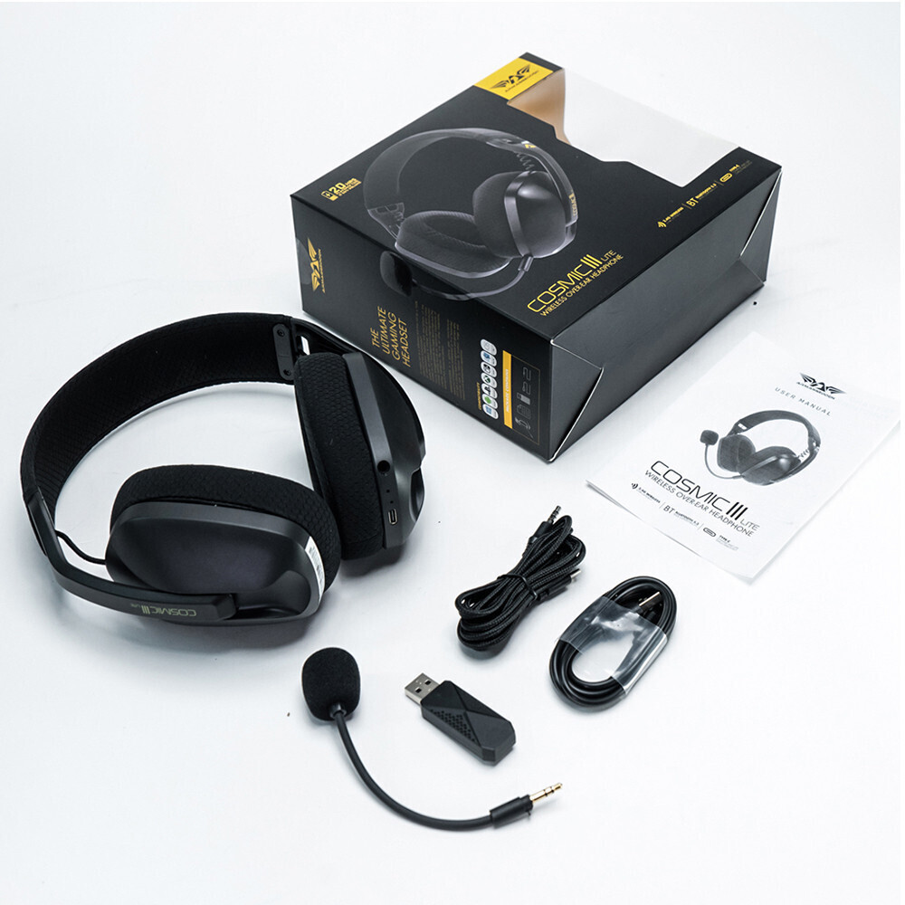 Armaggeddon COSMIC-III LITE Gaming Headset USB+3.5mm+2.4G+BT Fabric Black