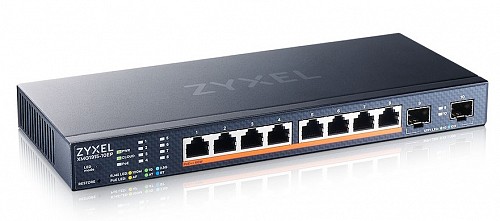 Zyxel 10-Port 2.5G Multi-Gig PoE Cloud Managed Switch, 8 x PoE 130W XMG1915-10EP