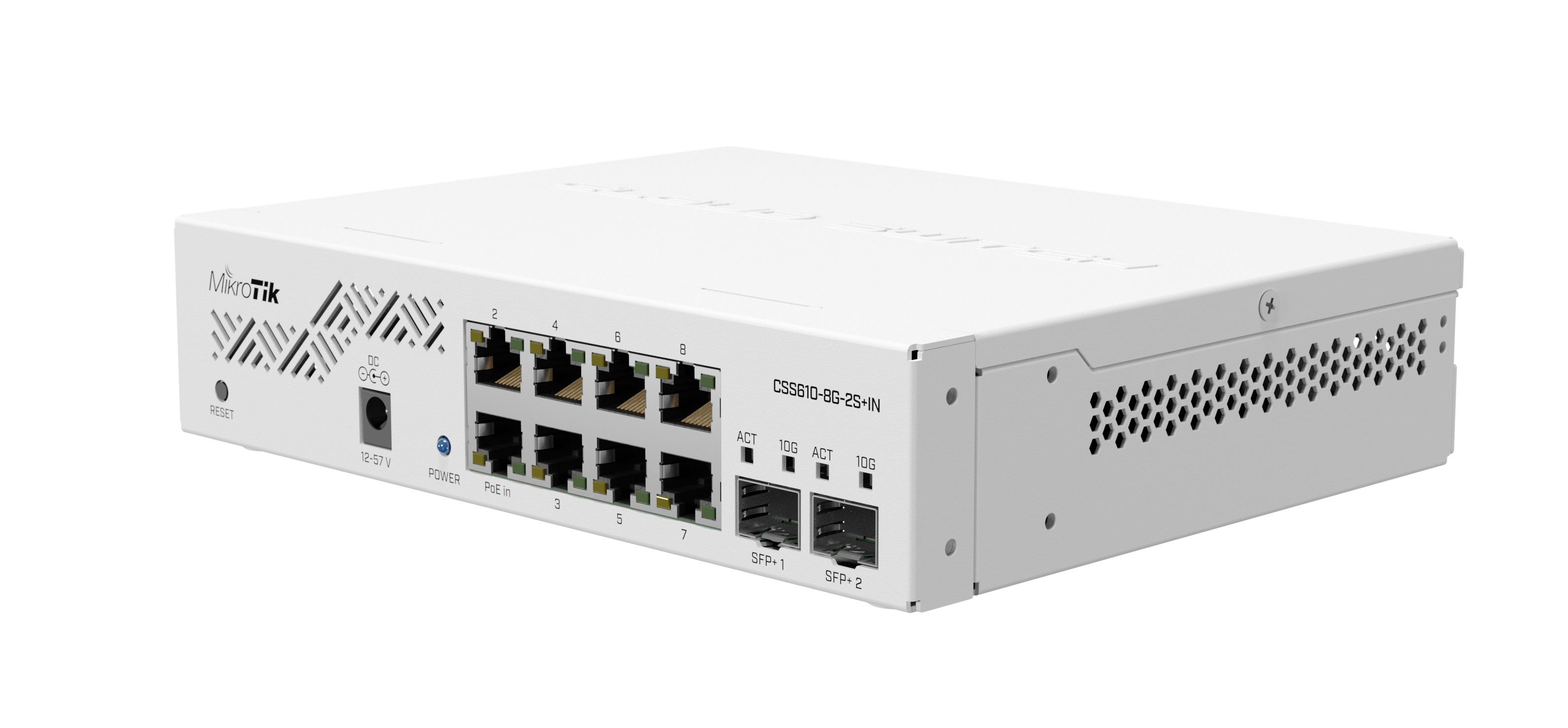 MikroTik Switch Gigabit Ethernet Managed 8-Port + 2SFP+ SwOS CSS610-8G-2S+IN