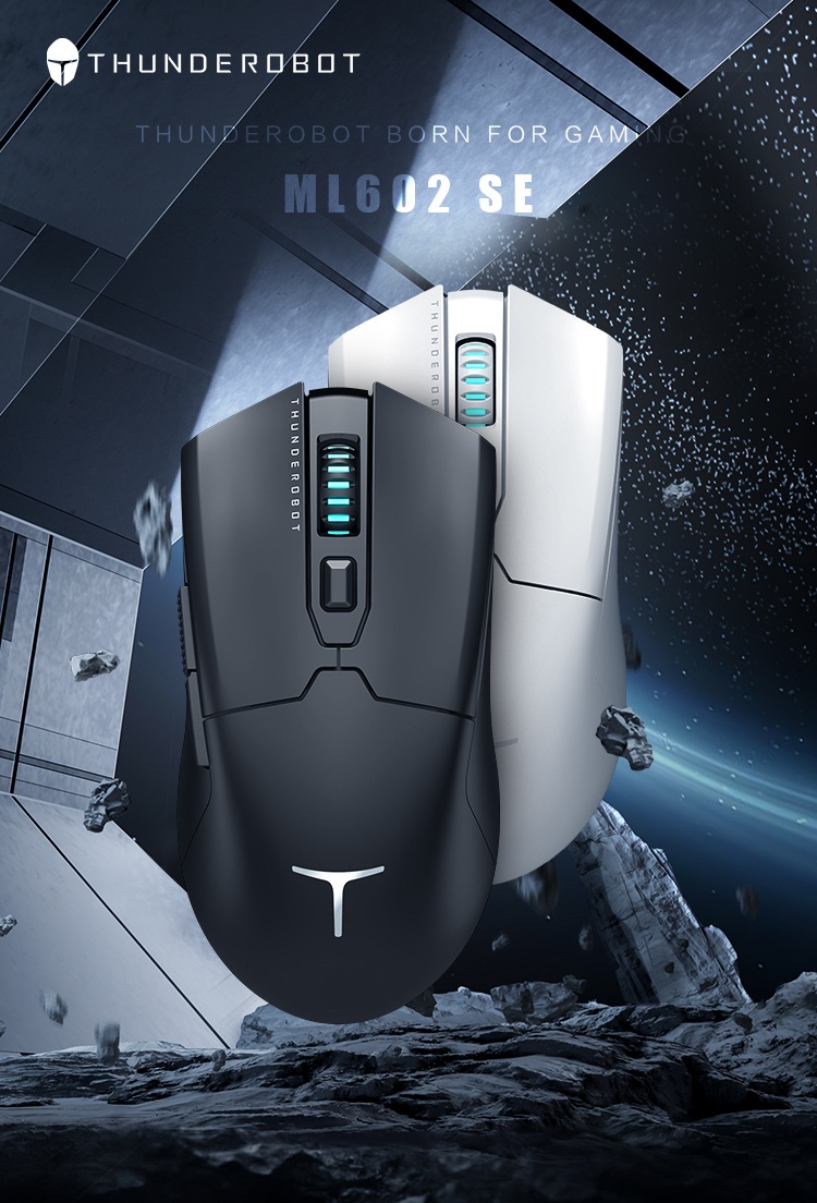 Thunderobot ML602 SE Wireless Gaming Rechargeable Mouse Black