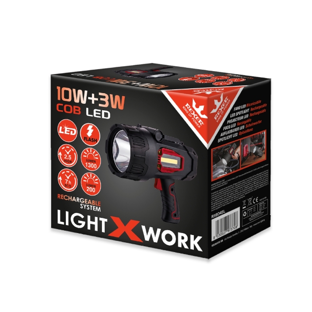 Rexer Torchlight 10W Rechargeable 4000mah 1300lm RX8045L