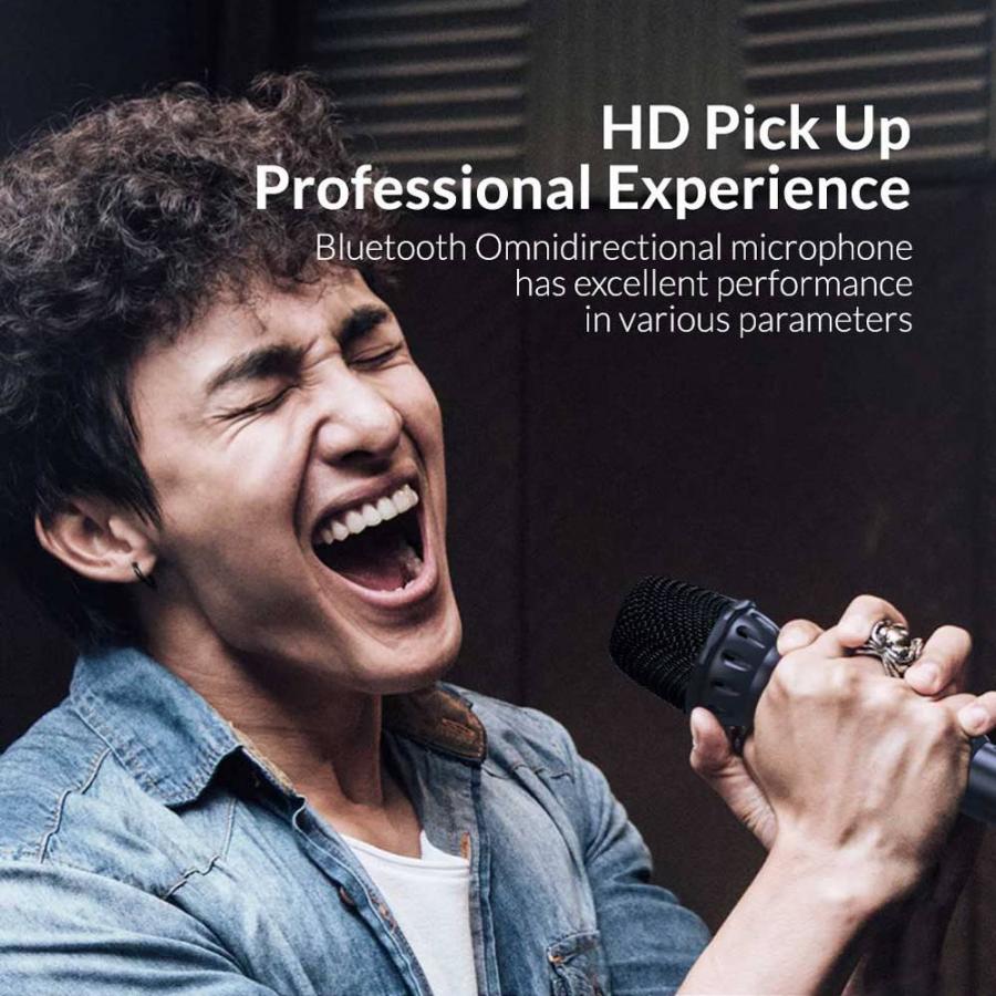 SonicGear Portable Karaoke Kids Speaker BT/Wireless Dual Mics iOX K800 Black