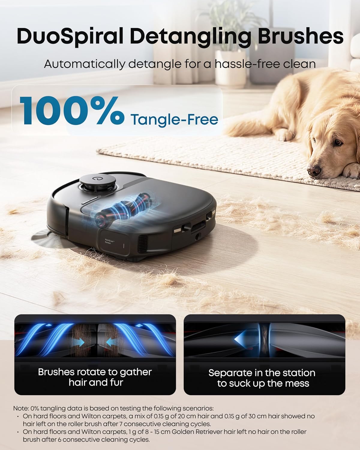 Anker Eufy Robot Vacuum Omni C28 15000Pa Suction, All-in-One Station, Tangle-Free for Pet Hair, AI Obstacle Avoidance, LiDAR Navigation