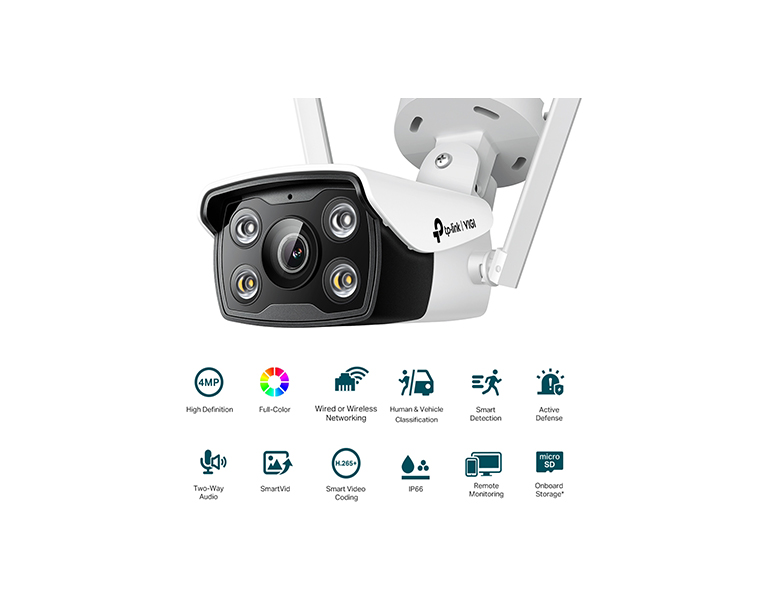 TP-LINK C340-W-4 4MP Outdoor Full-Color Wi-Fi Bullet Network Camera ( 4mm )