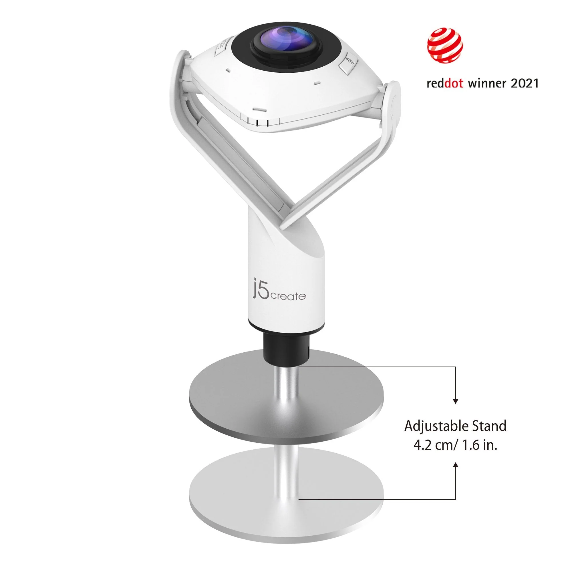 j5create Conference Camera FullHD 360° with Omnidirectional Microphone JVCU360