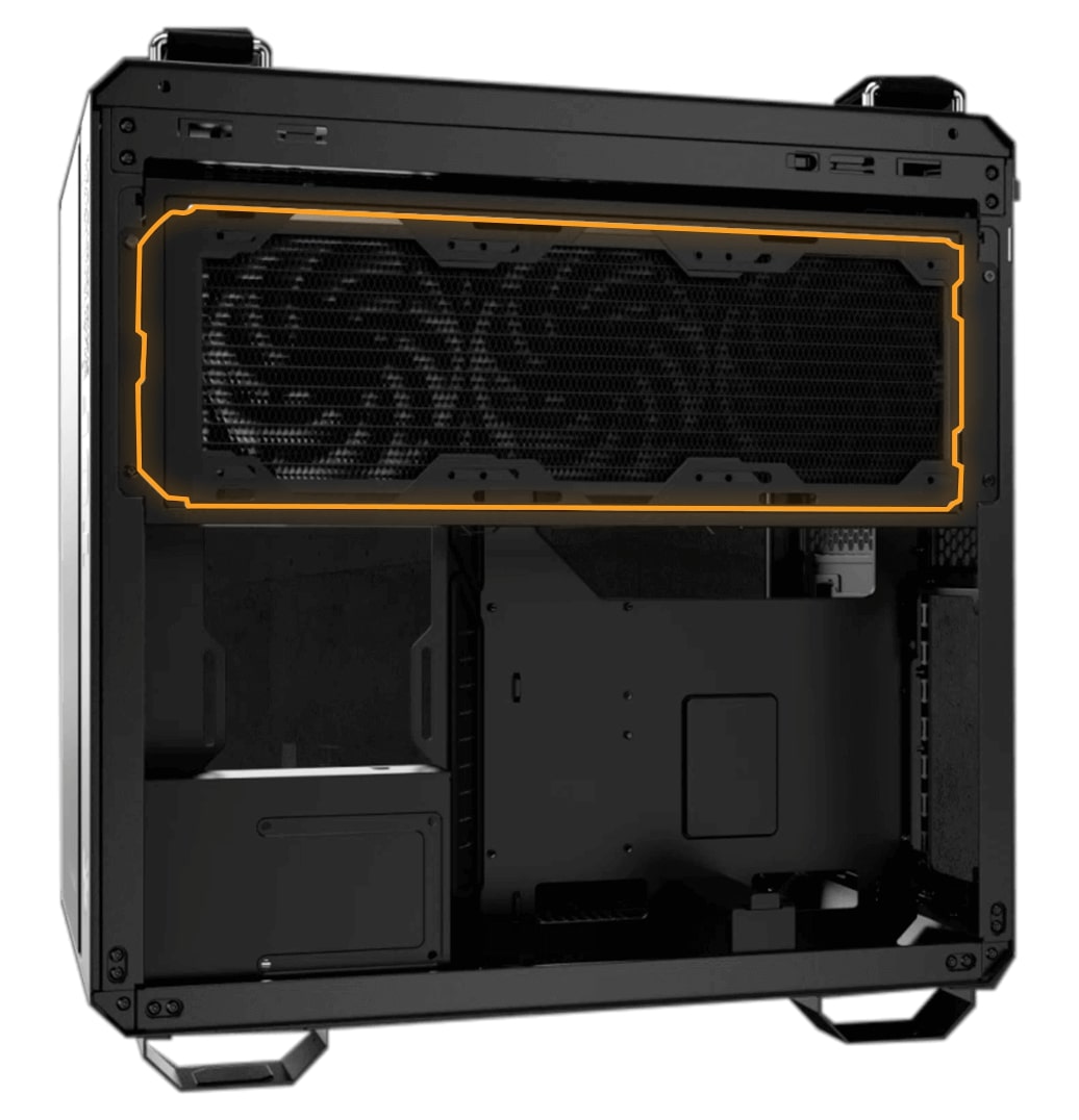 ASUS Gaming Case Full ATX TG 4xARGB Fans GT502 PLUS Black