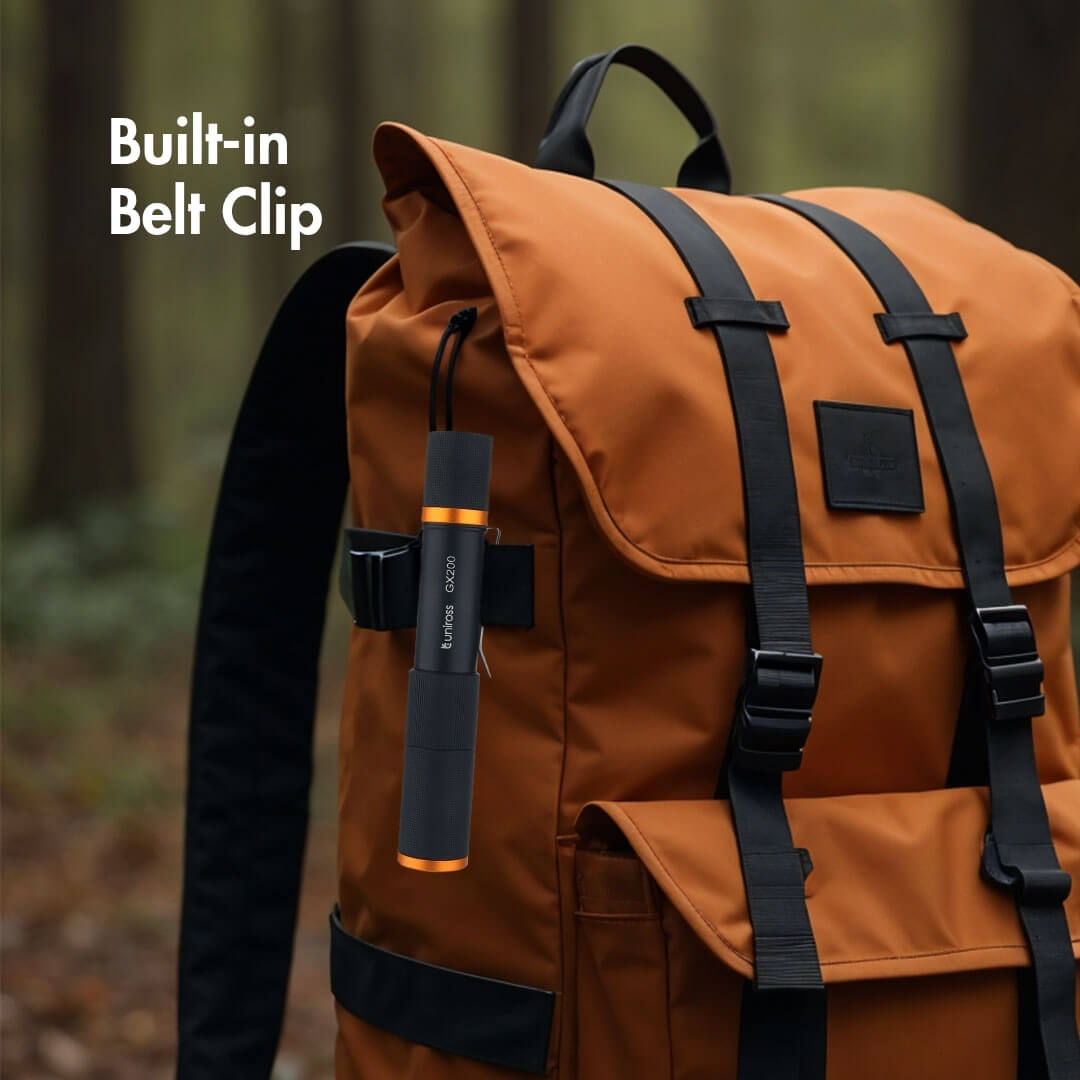 Uniross GX200 USB Rechargeable Torch IP44 Waterproof Aluminium 300 lumens 135m Beam