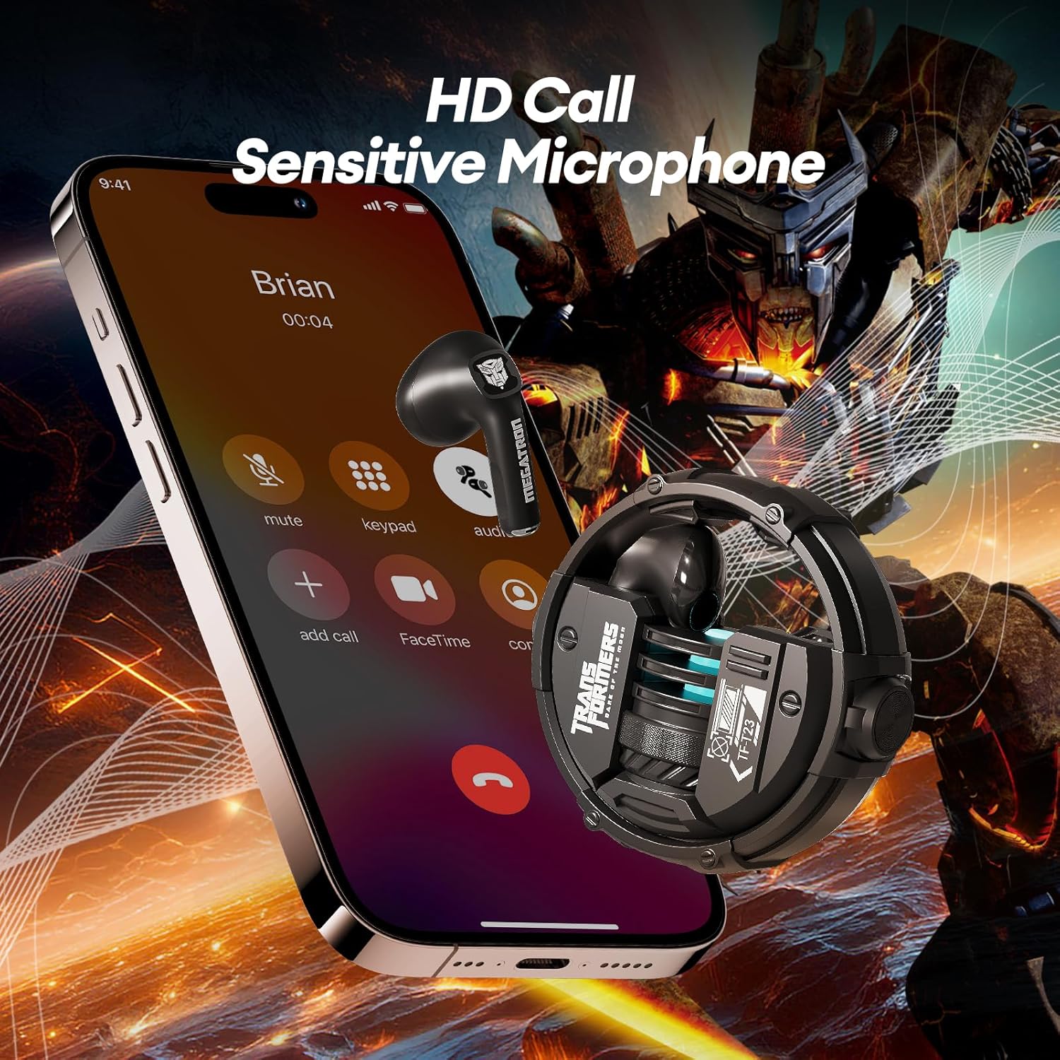 Transformers TWS Earphones TF-T23 Black