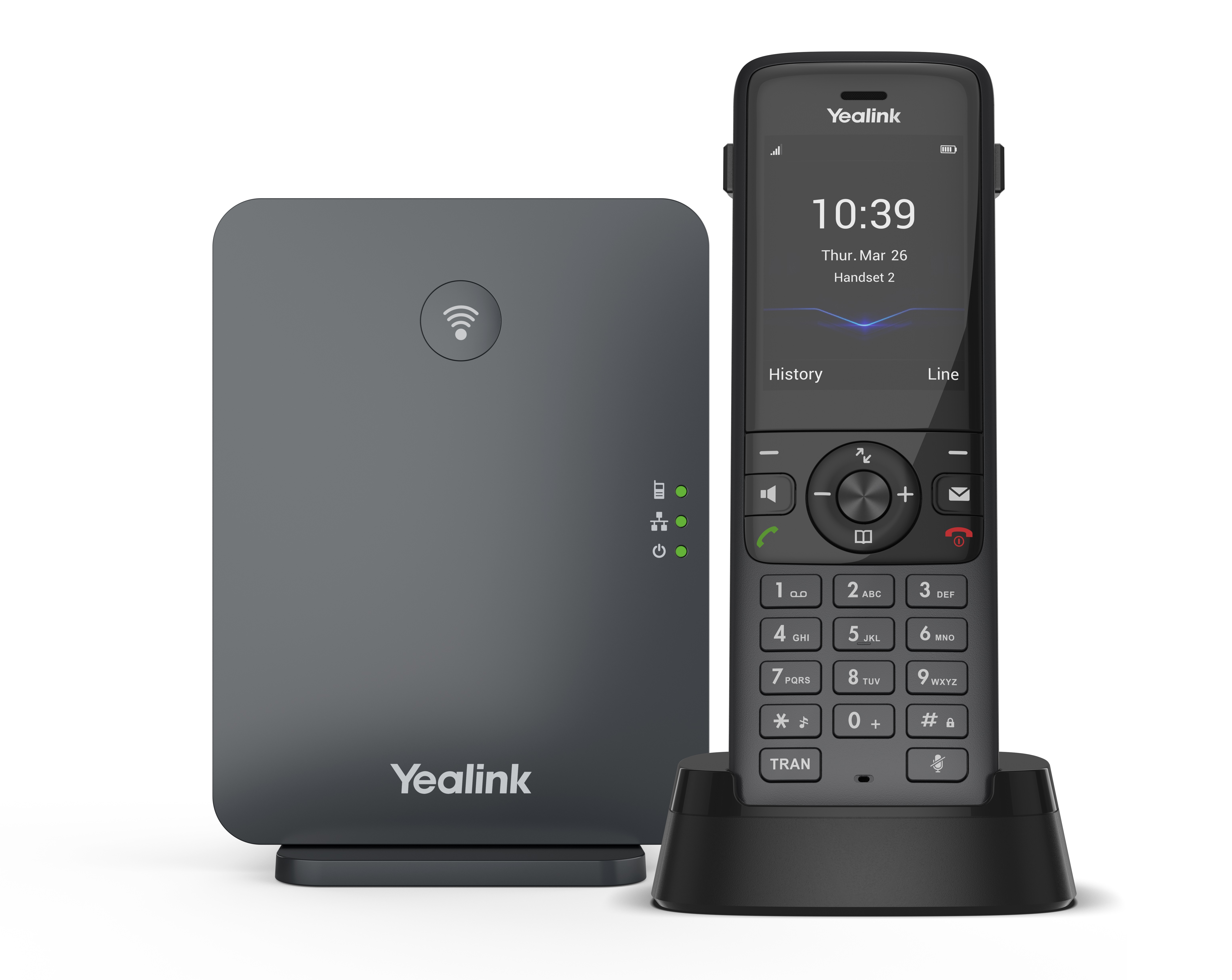 Yealink IP Phone Cordless DECT Base & W78H Handset with Bluetooth & Elegant Design W78P