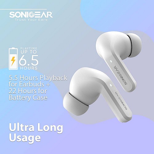 SonicGear EARPUMP TWS 12 ANC Earphones White