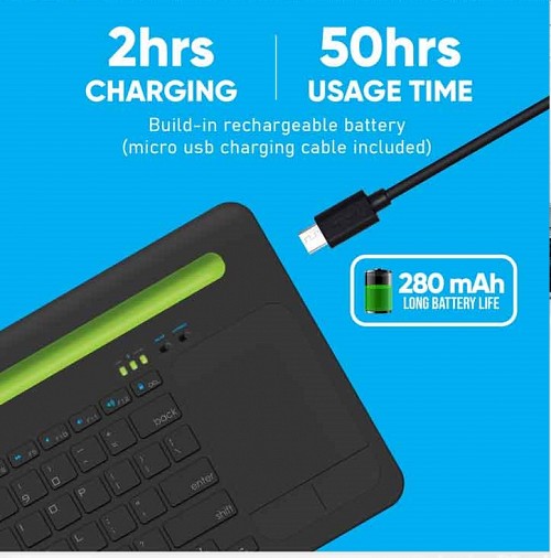 Alcatroz XPLORER DOCK2BT BT Keyboard-Touchpad Dock White-Grey