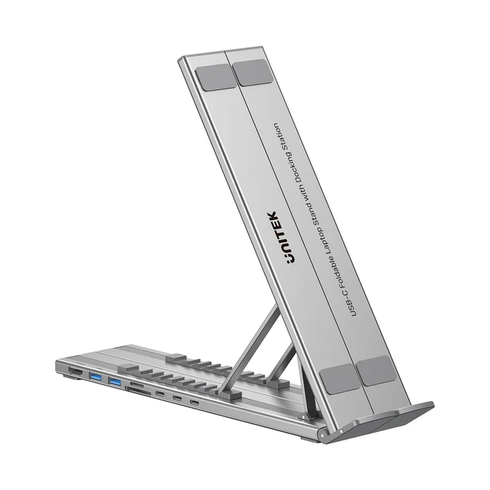 Unitek Stand for Laptop Foldable w/Hub 2xUSBA/1xC/HDMI/SD/PD100W D1137A